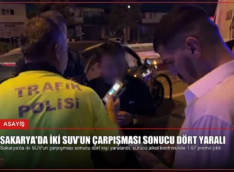 Sakarya’da İki SUV’un Çarpışması Sonucu Dört Yaralı