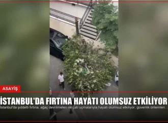 İstanbul’da Fırtına Hayatı Olumsuz Etkiliyor