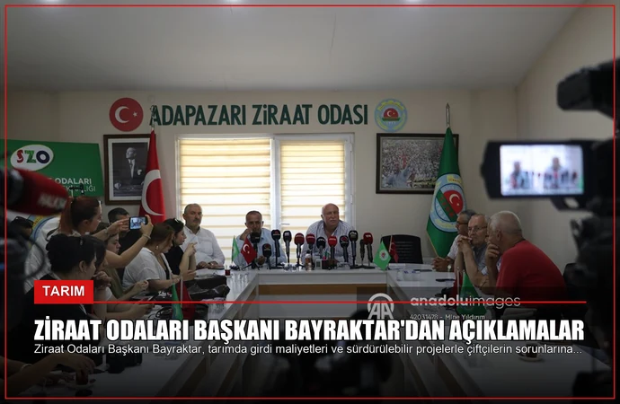 Ziraat Odaları Başkanı Bayraktar’dan Açıklamalar