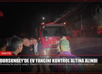 Dursunbey’de Ev Yangını Kontrol Altına Alındı
