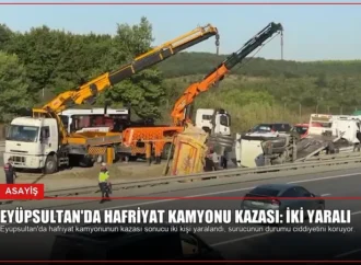 Eyüpsultan’da Hafriyat Kamyonu Kazası: İki Yaralı