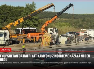 Eyüpsultan’da Hafriyat Kamyonu Zincirleme Kazaya Neden Oldu