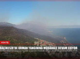Balıkesir’de Orman Yangınına Müdahale Devam Ediyor