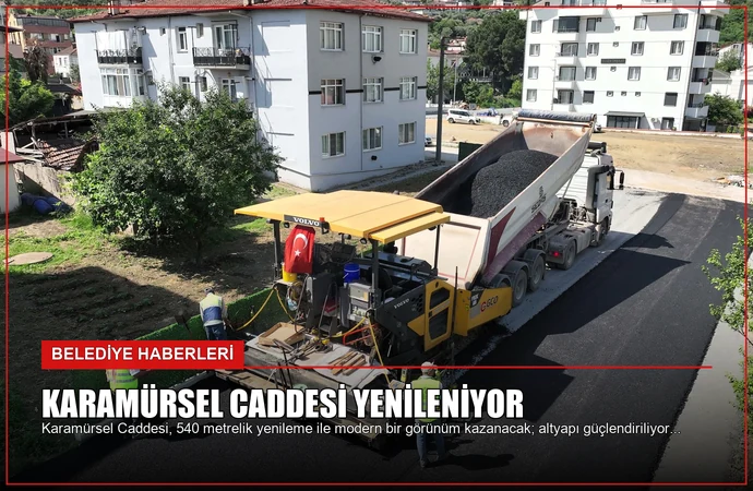 Karamürsel Caddesi Yenileniyor