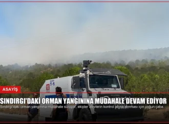 Sındırgı’daki Orman Yangınına Müdahale Devam Ediyor