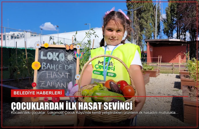 Çocuklardan İlk Hasat Sevinci