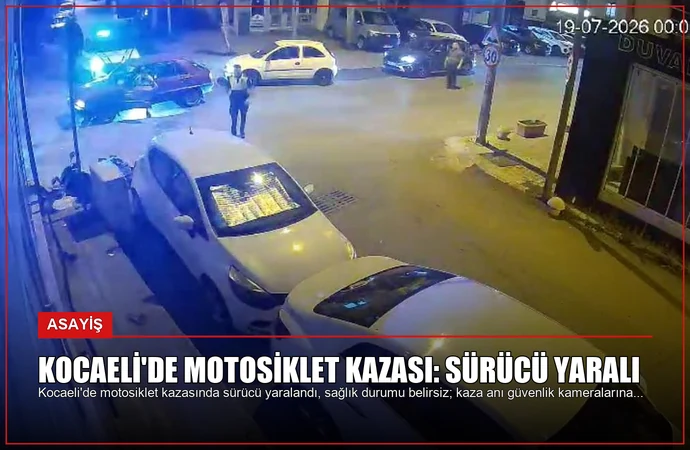 Kocaeli’de Motosiklet Kazası: Sürücü Yaralı