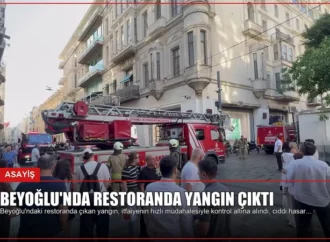 Beyoğlu’nda Restoranda Yangın Çıktı