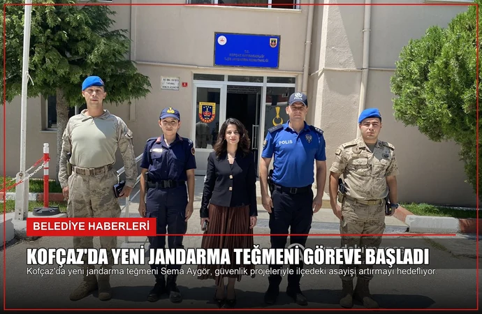 Kofçaz’da Yeni Jandarma Teğmeni Göreve Başladı