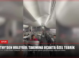 THY’den Voleybol Takımına Uçakta Özel Tebrik
