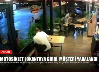 Motosiklet Lokantaya Girdi, Müşteri Yaralandı