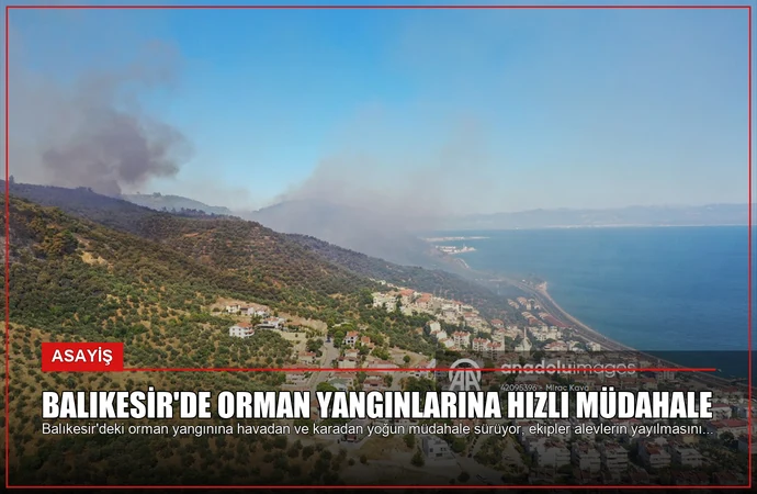 Balıkesir’de Orman Yangınlarına Hızlı Müdahale