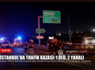 İstanbul’da Trafik Kazası: 1 Ölü, 2 Yaralı