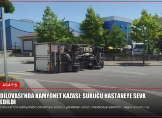 Dilovası’nda Kamyonet Kazası: Sürücü Hastaneye Sevk Edildi