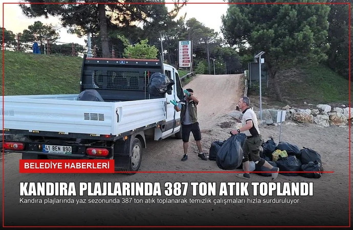Kandıra Plajlarında 387 Ton Atık Toplandı