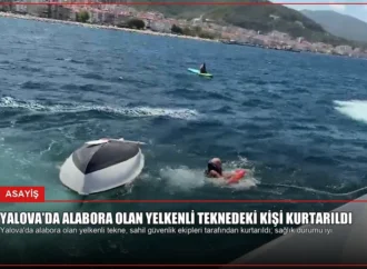Yalova’da Alabora Olan Yelkenli Teknedeki Kişi Kurtarıldı