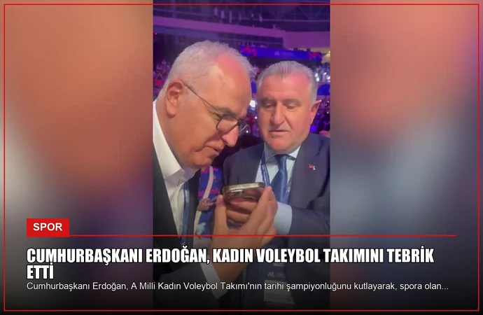 Cumhurbaşkanı Erdoğan, Kadın Voleybol Takımını Tebrik Etti
