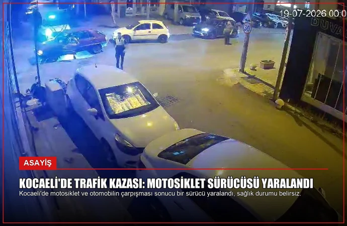Kocaeli’de Trafik Kazası: Motosiklet Sürücüsü Yaralandı