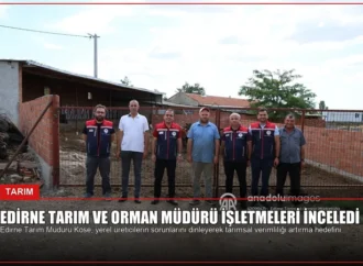 Edirne Tarım ve Orman Müdürü İşletmeleri İnceledi