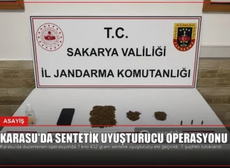 Karasu’da Sentetik Uyuşturucu Operasyonu