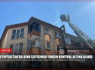 Eyüpsultan’da Bina Çatısında Yangın Kontrol Altına Alındı