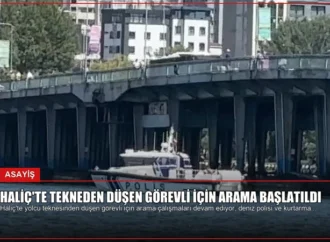 Haliç’te Tekneden Düşen Görevli İçin Arama Başlatıldı