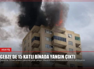 Gebze’de 15 Katlı Binada Yangın Çıktı
