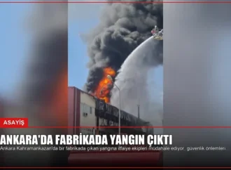 Ankara’da Fabrikada Yangın Çıktı
