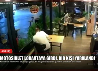 Motosiklet Lokantaya Girdi, Bir Kişi Yaralandı