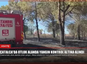 Çatalca’da Otluk Alanda Yangın Kontrol Altına Alındı