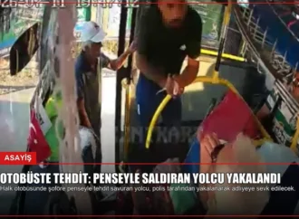 Otobüste Tehdit: Penseyle Saldıran Yolcu Yakalandı