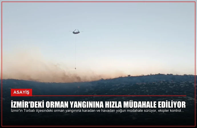 İzmir’deki Orman Yangınına Hızla Müdahale Ediliyor