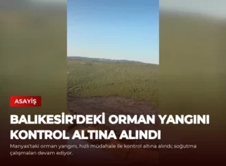 Balıkesir’deki Orman Yangını Kontrol Altına Alındı