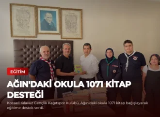 Ağın’daki Okula 1071 Kitap Desteği