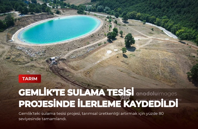 Gemlik’te Sulama Tesisi Projesinde İlerleme Kaydedildi