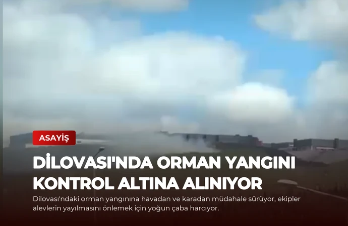 Dilovası’nda Orman Yangını Kontrol Altına Alınıyor