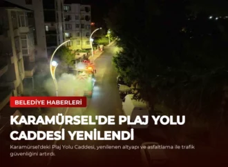 Karamürsel’de Plaj Yolu Caddesi Yenilendi