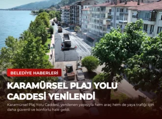Karamürsel Plaj Yolu Caddesi Yenilendi