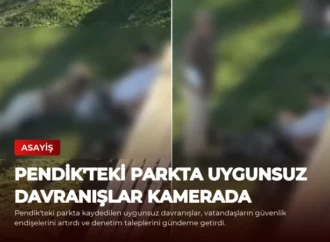 Pendik’teki Parkta Uygunsuz Davranışlar Kamerada