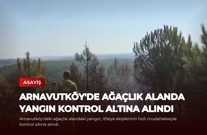 Arnavutköy’de Ağaçlık Alanda Yangın Kontrol Altına Alındı