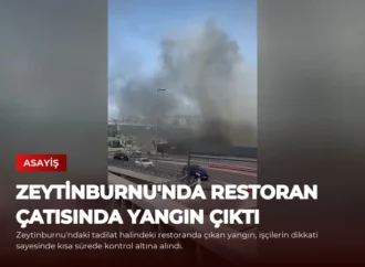 Zeytinburnu’nda Restoran Çatısında Yangın Çıktı