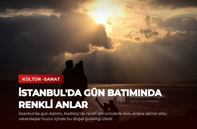 İstanbul’da Gün Batımında Renkli Anlar