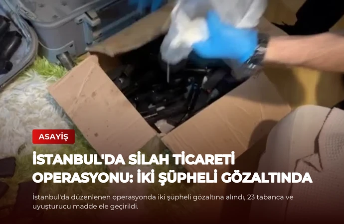 İstanbul’da Silah Ticareti Operasyonu: İki Şüpheli Gözaltında