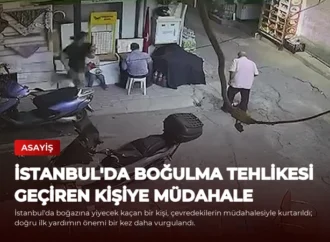 İstanbul’da Boğulma Tehlikesi Geçiren Kişiye Müdahale