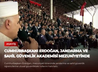 Cumhurbaşkanı Erdoğan, Jandarma ve Sahil Güvenlik Akademisi Mezuniyetinde