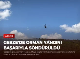 Gebze’de Orman Yangını Başarıyla Söndürüldü