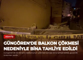 Güngören’de Balkon Çökmesi Nedeniyle Bina Tahliye Edildi