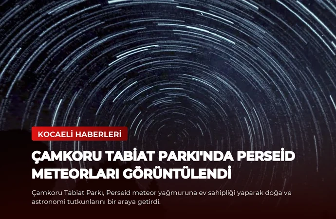 Çamkoru Tabiat Parkı’nda Perseid Meteorları Görüntülendi