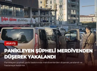 Panikleyen Şüpheli Merdivenden Düşerek Yakalandı