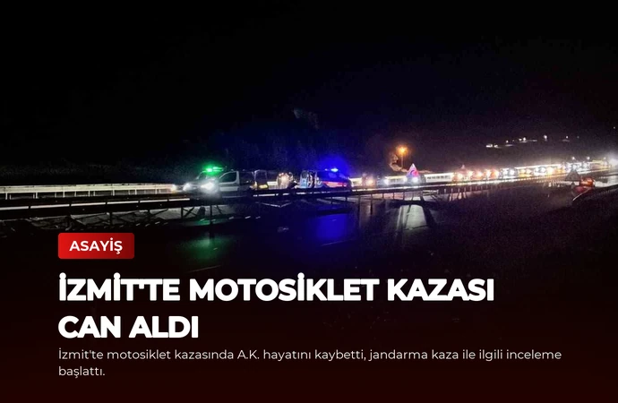 İzmit’te Motosiklet Kazası Can Aldı
